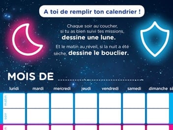 Le calendrier des petites missions pour des nuits sèches